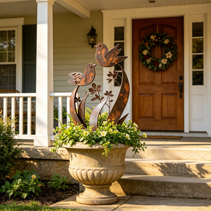 🦋2026 Mother's Day Gifts 50% Off--💖🎁Bird & Wildflower Metal Garden Stake