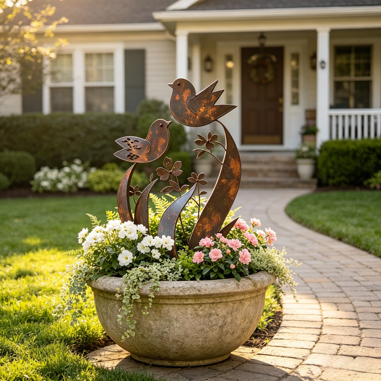 🦋2026 Mother's Day Gifts 50% Off--💖🎁Bird & Wildflower Metal Garden Stake