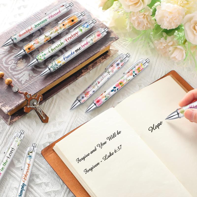 ✝️Christian Gift Set: Magnetic Cross Bookmark, Motivational Pens & Bible Verse Notebooks – Inspire Your Faith Journey🌸