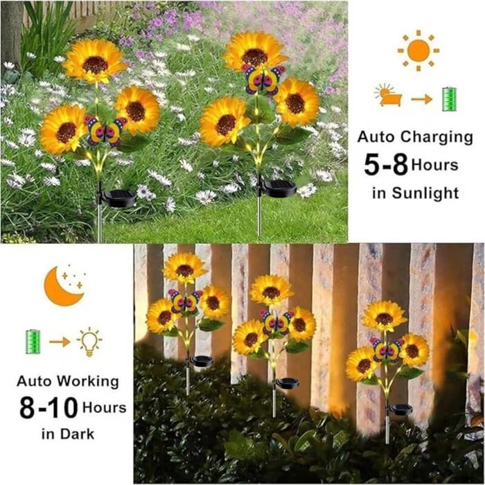 🌻Mother's Day Sale 59% OFF- 🌞Solar LED Sunflower Garden Lights-29.6inch/74cm