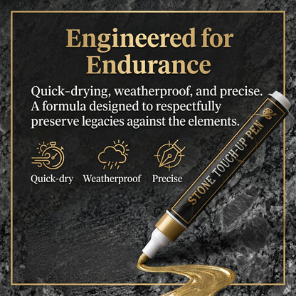 🖋️🖋️Golden Tombstone Marker Pen for Restoring Faded Grave Inscriptions