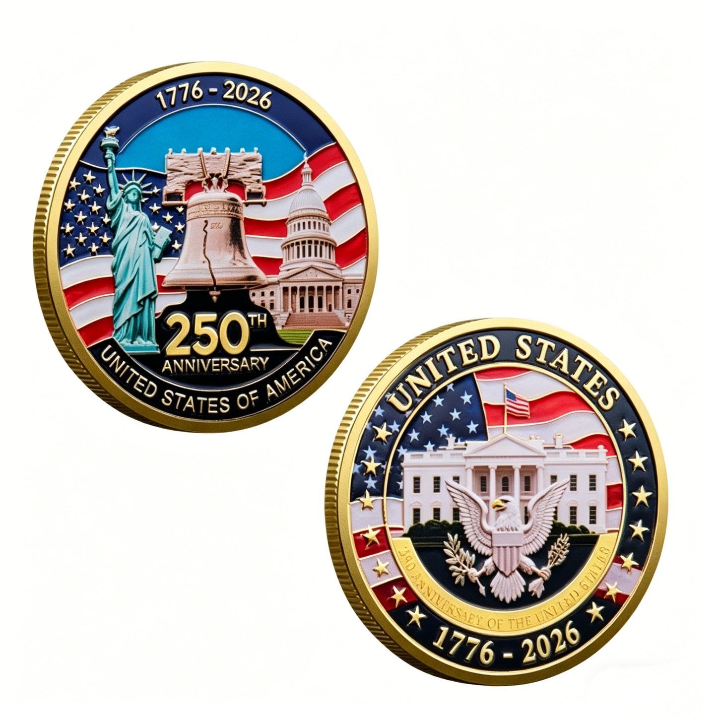 🔥LAST DAY 50% OFF✨9PCS USA 250th Anniversary Commemorative Coin Gift Set