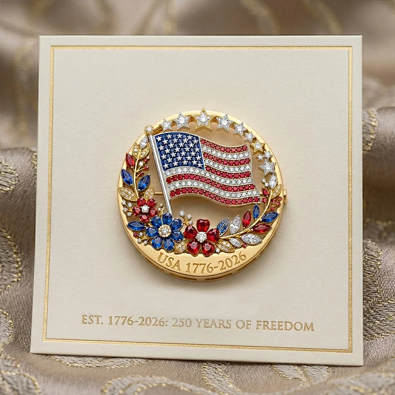🔥Last Day 49% OFF- US 250th Anniversary Enamel Brooch Pin