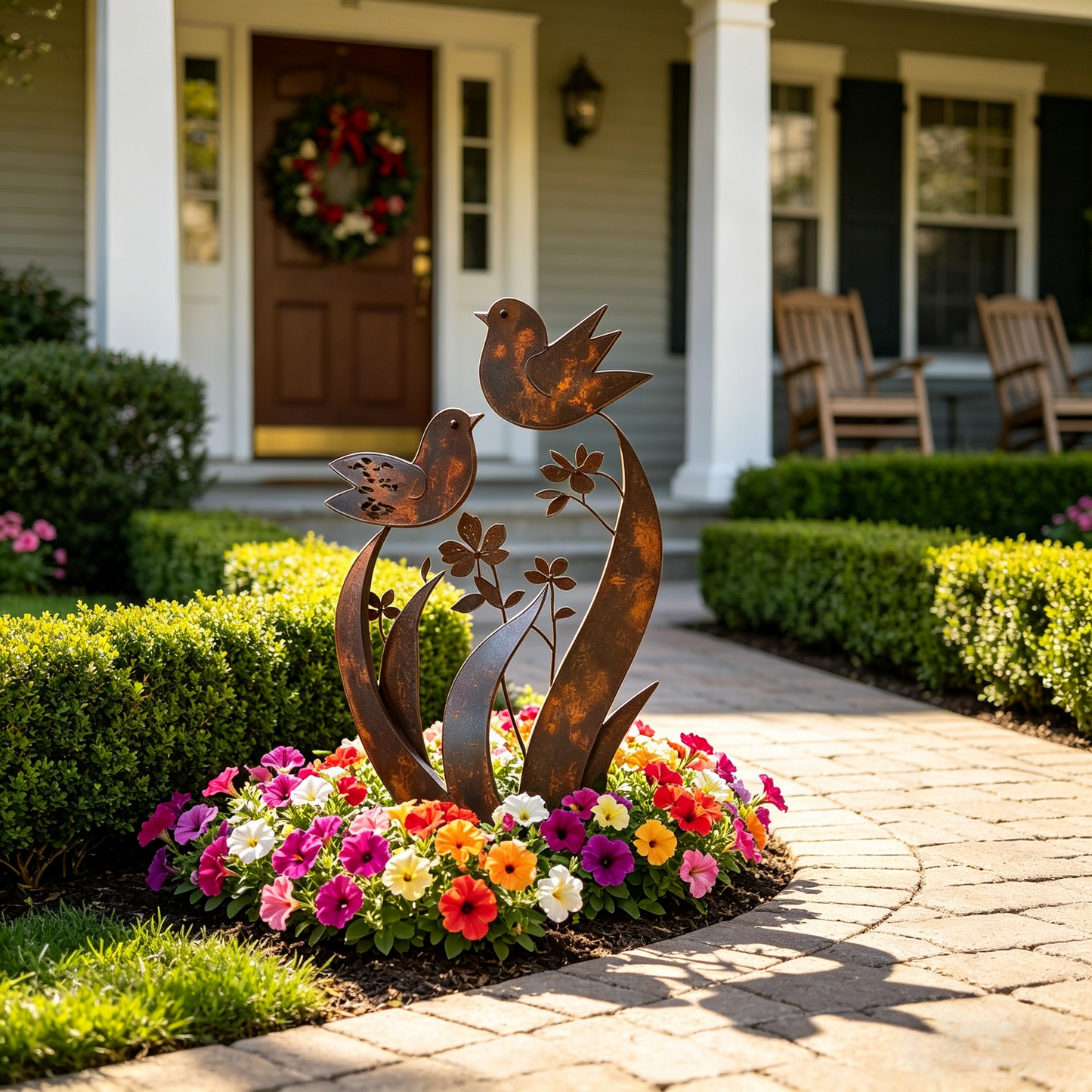 🦋2026 Mother's Day Gifts 50% Off--💖🎁Bird & Wildflower Metal Garden Stake