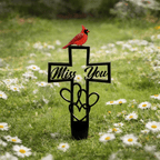 🐦LAST DAY 49% OFF -💖Metal Cemetery Memorial Plaque for Remembrance✝️