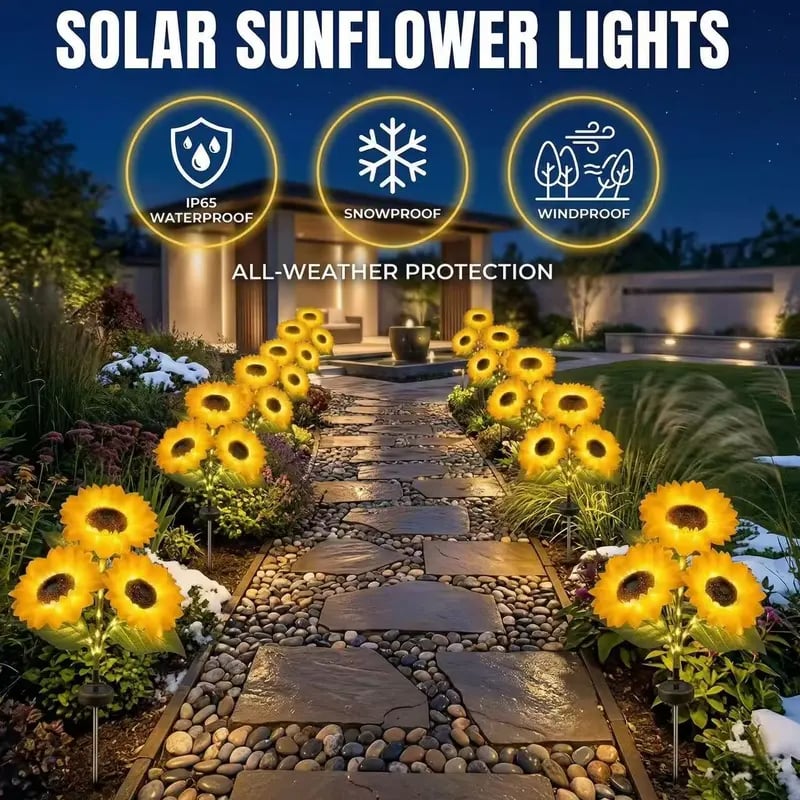 🌻Mother's Day Sale 59% OFF- 🌞Solar LED Sunflower Garden Lights-29.6inch/74cm