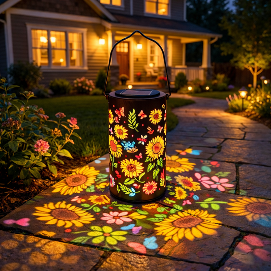 🔥LAST DAY70% OFF -✨Colorful Sunflower Glow Solar Garden Lantern