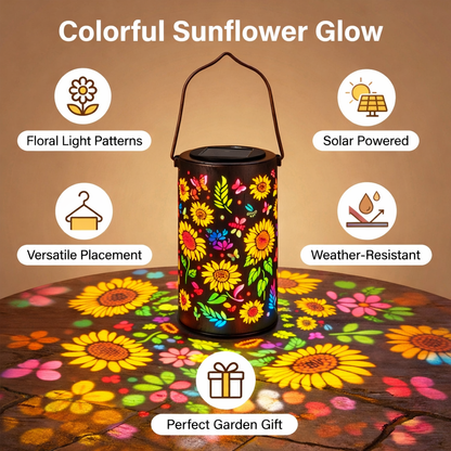 🔥LAST DAY70% OFF -✨Colorful Sunflower Glow Solar Garden Lantern