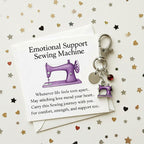 Emotional Support Sewing Machine Keychain
