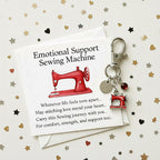 Emotional Support Sewing Machine Keychain