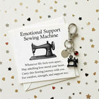 Emotional Support Sewing Machine Keychain
