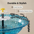 🐦2026 Spring special offer--Solar Cascade Hanging Bird Bath Fountain