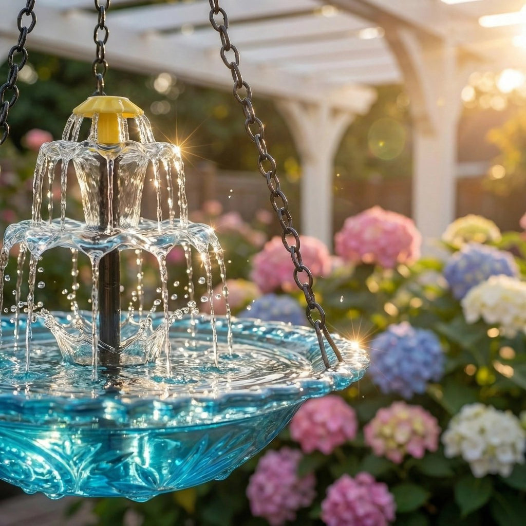 🐦2026 Spring special offer--Solar Cascade Hanging Bird Bath Fountain