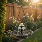 🐦2026 Spring special offer--Solar Cascade Hanging Bird Bath Fountain