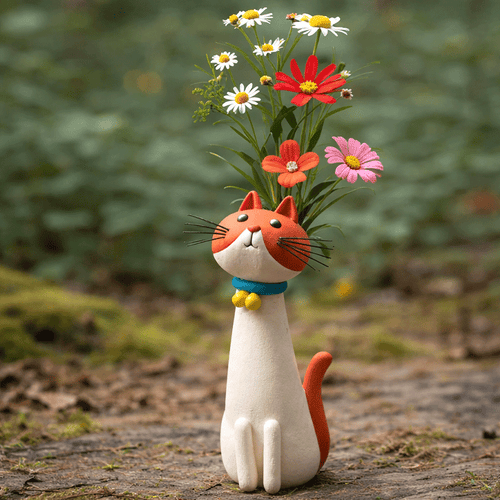 💖🎁2026 Mother's Day Gifts 50% Off--😻😻Quirky Cat Vase