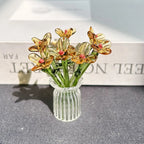 🌸🌸2026 Mother's Day Gifts 50% Off--🎁Mini Glass Flower Ornament Crafts Artificial Flower Floral Figurine