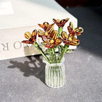 🌸🌸2026 Mother's Day Gifts 50% Off--🎁Mini Glass Flower Ornament Crafts Artificial Flower Floral Figurine