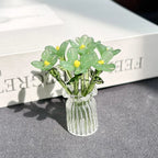 🌸🌸2026 Mother's Day Gifts 50% Off--🎁Mini Glass Flower Ornament Crafts Artificial Flower Floral Figurine