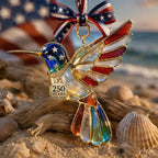 🔥Last Day 49% OFF- America 250th Anniversary Patriotic Stained Glass Ornament