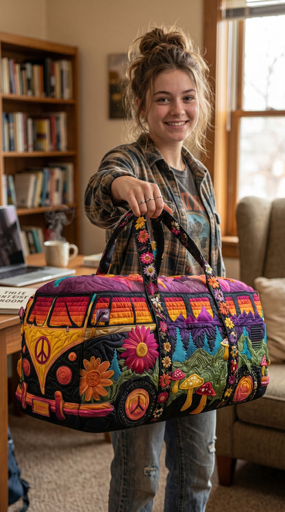 🔥Hot Sale 50% OFF✨Hippie Van Quilted Duffle Bag