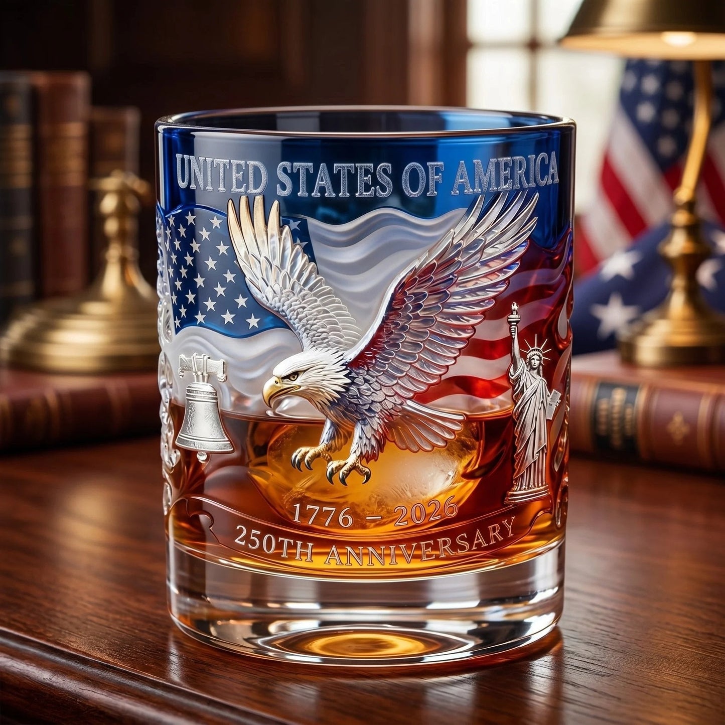 ❤️❤️Limited Edition 2026 USA 250th Anniversary Commemorative Glass – 1776-2026 Heritage Edition