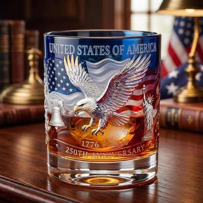 ❤️❤️Limited Edition 2026 USA 250th Anniversary Commemorative Glass – 1776-2026 Heritage Edition