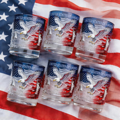 ❤️❤️Limited Edition 2026 USA 250th Anniversary Commemorative Glass – 1776-2026 Heritage Edition
