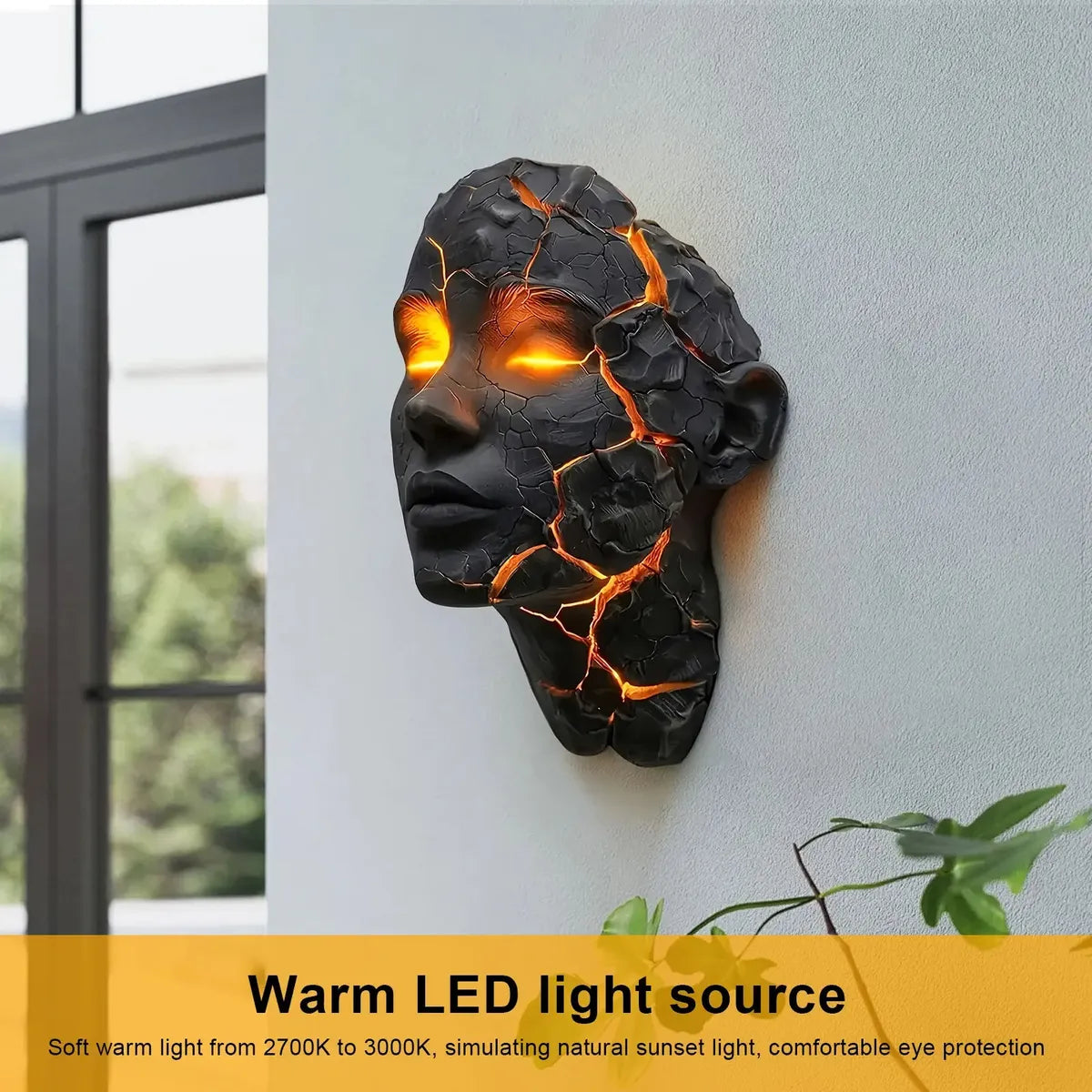 Volcanic Cracked Soul Wall Lamp