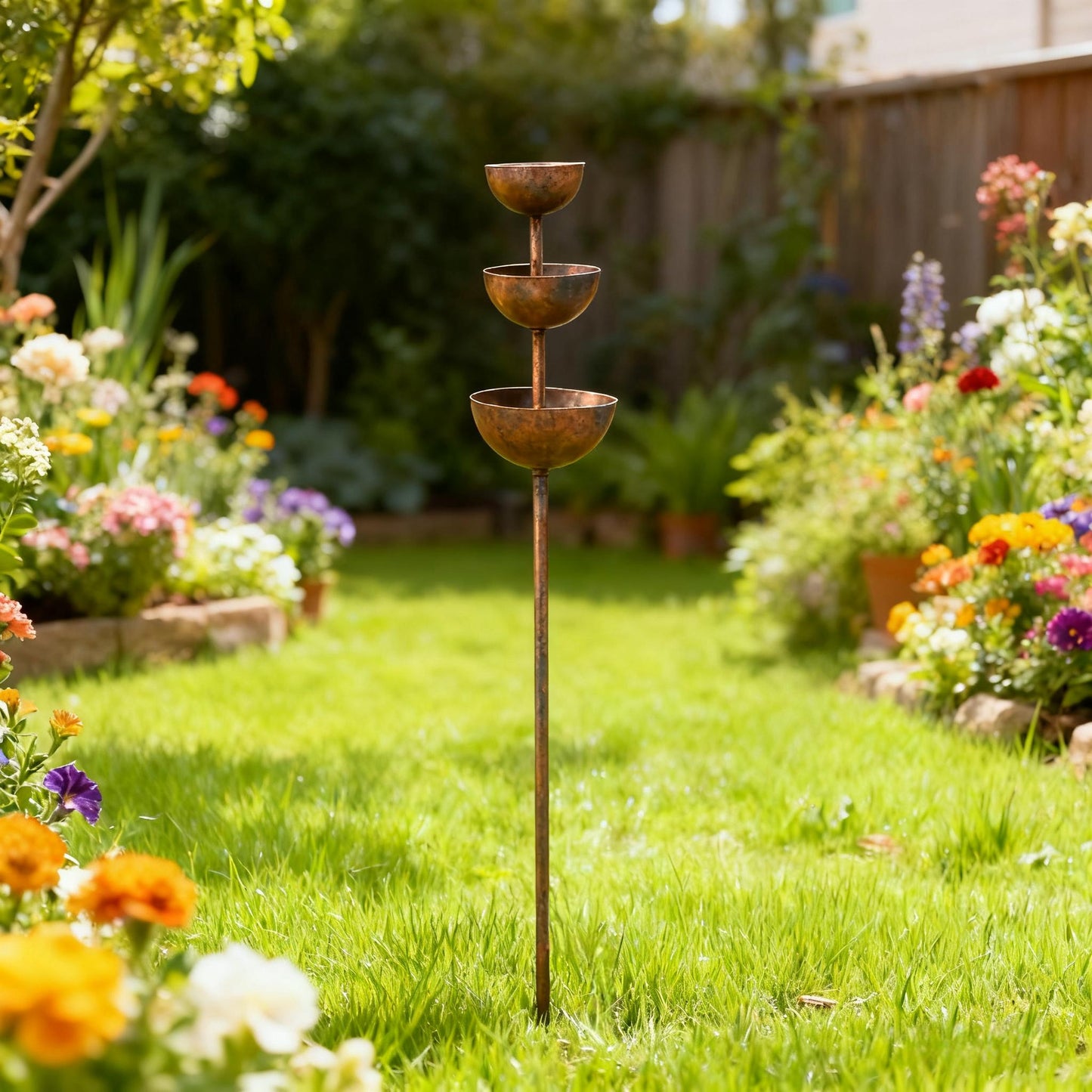 🎁2026 Mother's Day Gifts 50% Off--🌧️ Rain Catcher - Plant Support🐦 Metal Garden Ornament