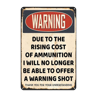 🔥Metal No Trespassing Signs Private Property Funny