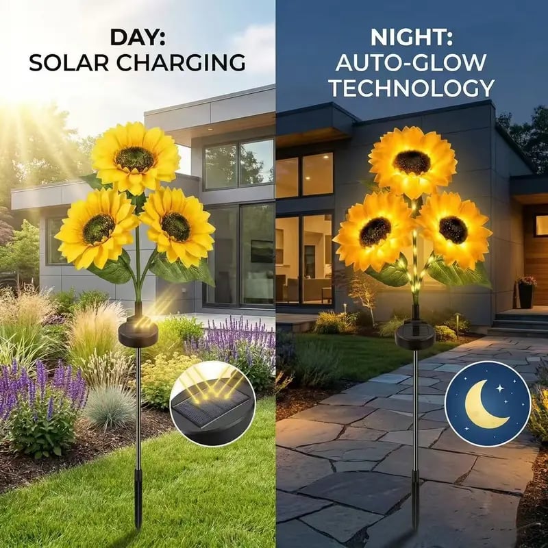 🌻Mother's Day Sale 59% OFF- 🌞Solar LED Sunflower Garden Lights-29.6inch/74cm