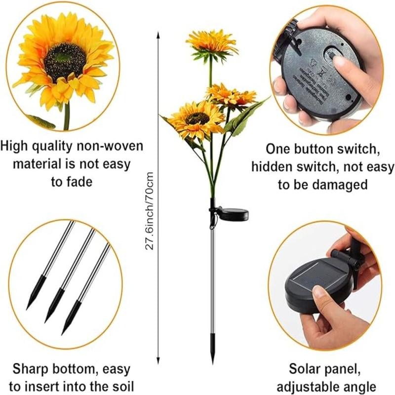🌻Mother's Day Sale 59% OFF- 🌞Solar LED Sunflower Garden Lights-29.6inch/74cm