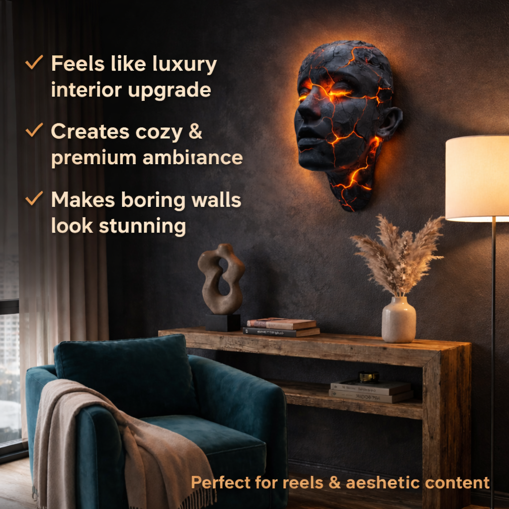Volcanic Cracked Soul Wall Lamp