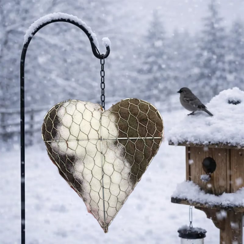 🔥☁ Handmade Cotton Bird Nesting Heart🏡💕 Refillable Design♻️