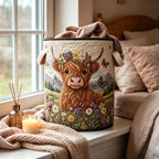 🌱🐂Highland Cow Garden Charm Storage Basket