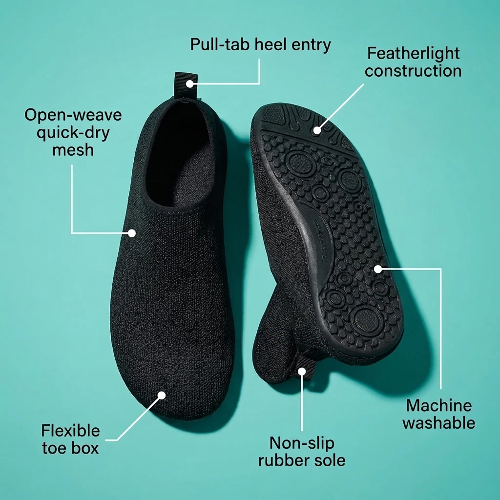 🎁 LAST DAY: 59% OFF! 🔥 Women's Barefoot Aqua Socks: All-in-One for Beach, Swim, Yoga & Home