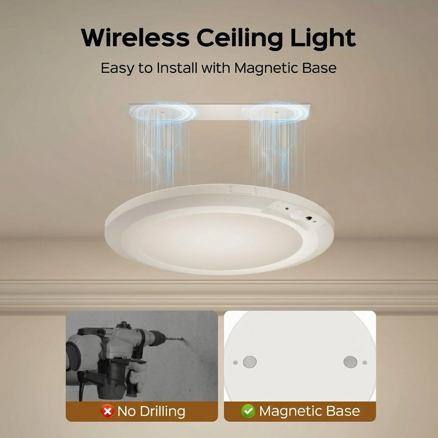 🔥Last Day 50% OFF Rechargeable Motion Sensor Ceiling Light with Remote