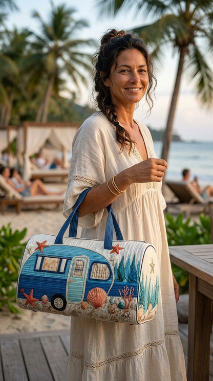 🔥Hot Sale 50% OFF✨Hippie Van Quilted Duffle Bag