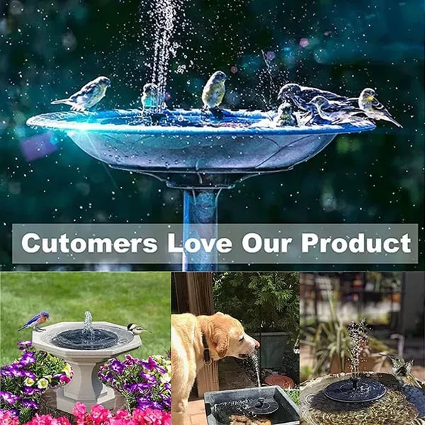 🎁2026 Mother's Day Gifts 50% Off--☀️Solar Bird Bath Fountain Pump with 4 Nozzles